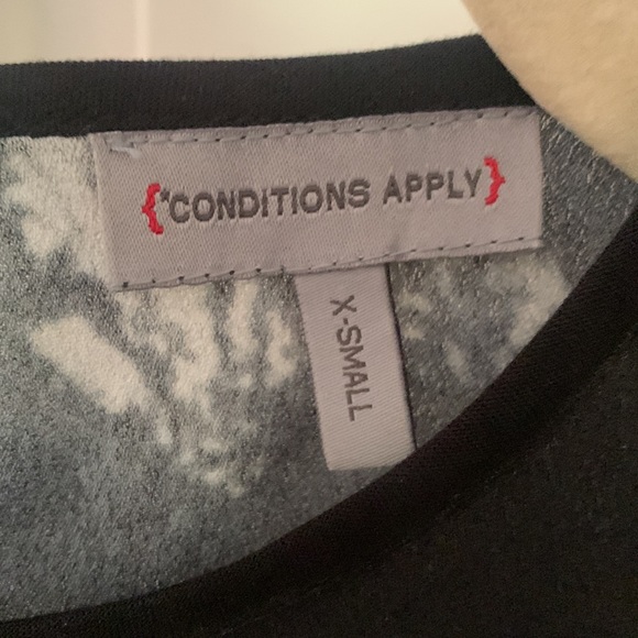 Conditions Apply loose fit crepe tie dye blouse. - Picture 3 of 6